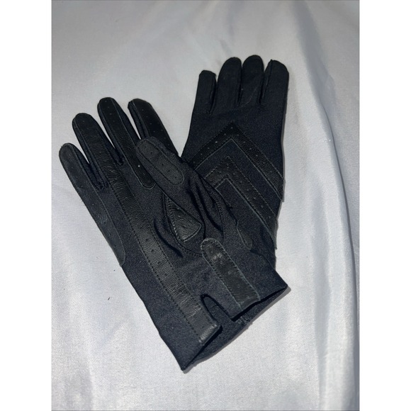 NEW Vintage Isotoner Gloves The Original Black One Size Driving Spandex 430 - Picture 1 of 5